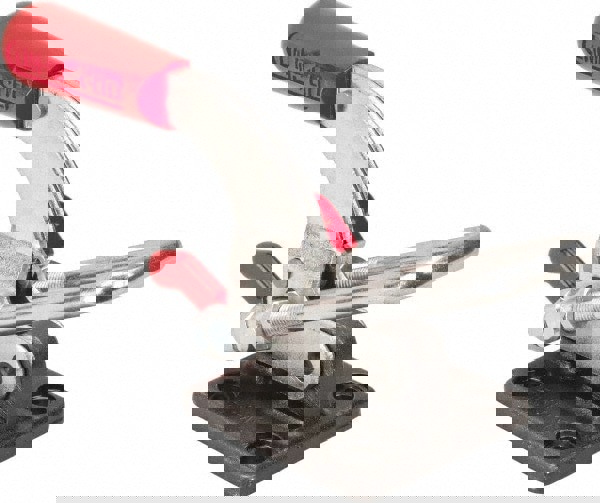 Pull-Action Latch Clamp: Horizontal, 4,000 lb, U-Hook, Flanged Base